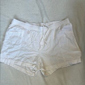 Women's White Casual Shorts